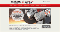Desktop Screenshot of maktec.co.za